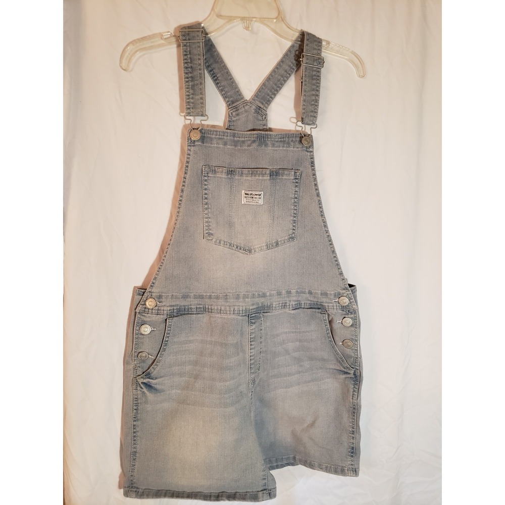 Women's Wallflower Jeans Overall Shorts Size L